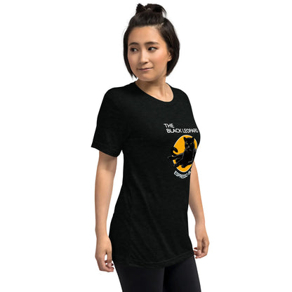 DMC Black Leopard Short Sleeve Tri-Blend Comfy T-shirt Diving Moose Coffee, LLC
