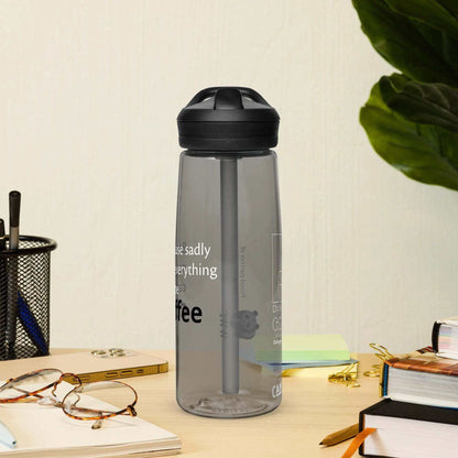 25 oz CamelBak Eddy+ Water Bottle made from 50% recycled plastic with spill-proof lid and bite valve for hydration on the go