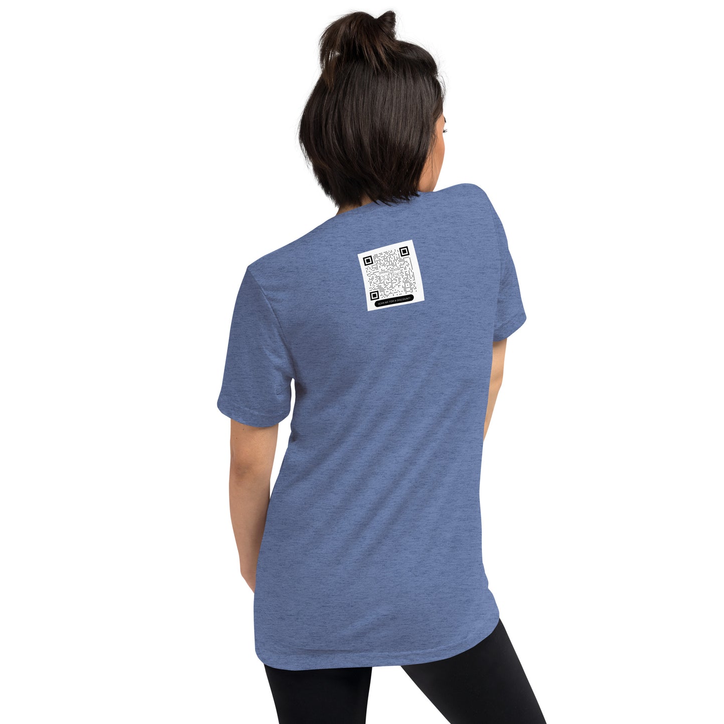 DMC Black Leopard Short Sleeve Tri-Blend Comfy T-shirt