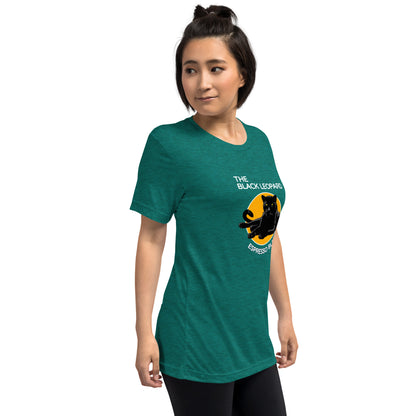 DMC Black Leopard Short Sleeve Tri-Blend Comfy T-shirt